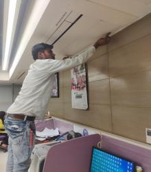 Extensive cleaning of DSIR office premises